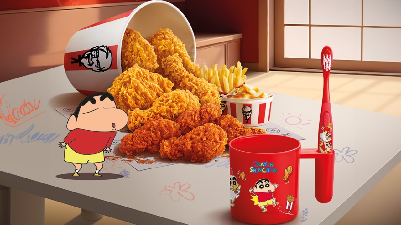 KFC ขอร่วมกระแส ต้อนรับวันเด็กแห่งชาติ 2568 ด้วยเซ็ตแก้ว และแปรงสีฟันลายชินจัง