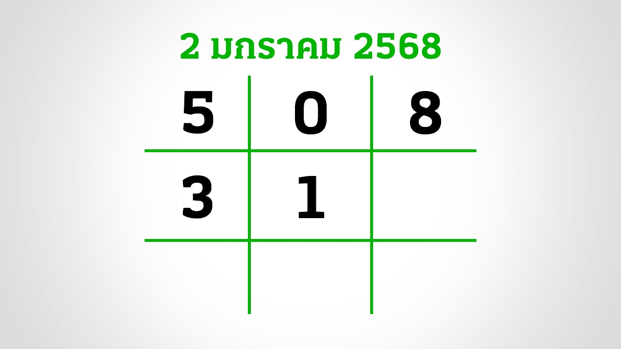 อีก 3 วันหวยออก งวดนี้สลากไม่สัญจร อย่าลืมส่อง "เลขเด็ดงวดนี้" 2/1/68