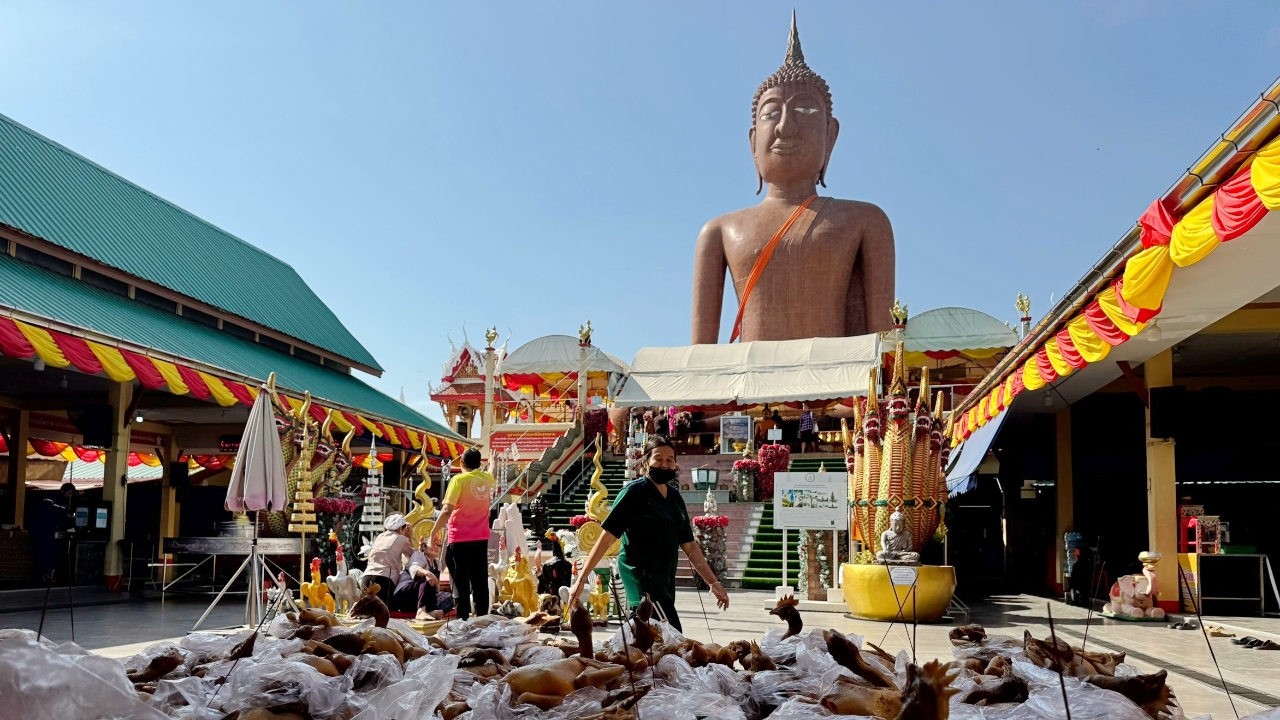 มาตามศรัทธา ส่องเลขเด็ดแก้บน "หลวงพ่อสมหวัง" หลังขายที่ดินสมใจ