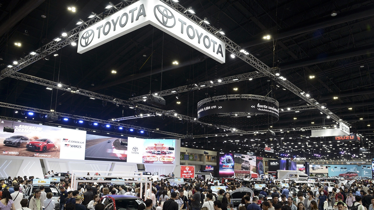 ยอดจองซื้อรถ MOTOR EXPO 2024 แตะ 54,634 คัน โตโยต้าคว้าที่หนึ่ง ตามด้วย BYD และ HONDA
