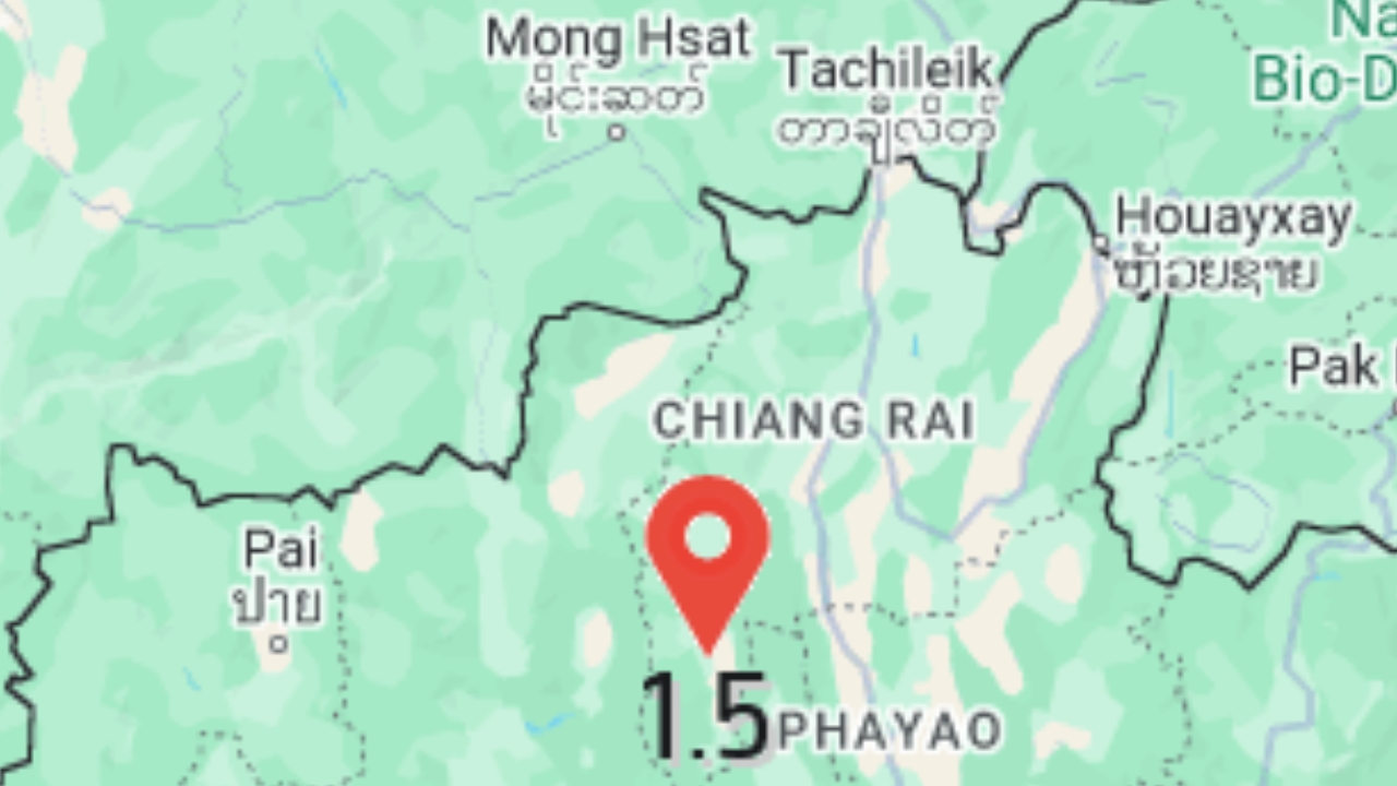 อ.เวียงป่าเป้า จ.เชียงราย เกิดแผ่นดินไหว 2 รอบ ไร้รายงานผลกระทบ