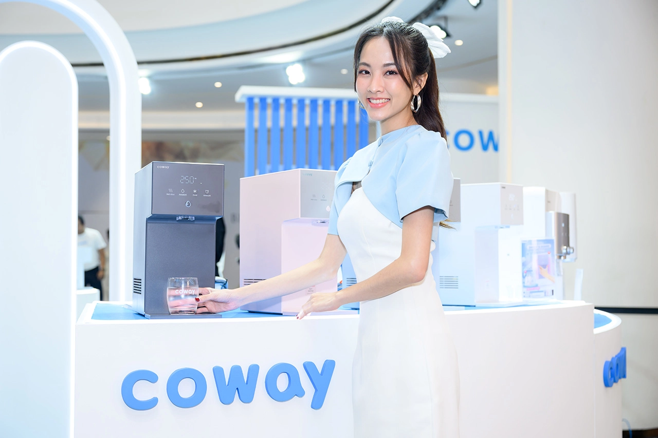 COWAY แบรนด์เครื่องกรองน้ำและเครื่องฟอกอากาศจากประเทศเกาหลีใต้ อันดับ 1 ในใจน้องเกล-แม่ชมพู่