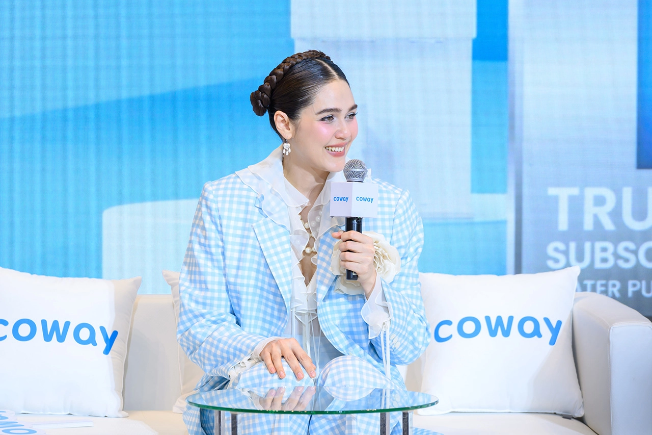 COWAY แบรนด์เครื่องกรองน้ำและเครื่องฟอกอากาศจากประเทศเกาหลีใต้ อันดับ 1 ในใจน้องเกล-แม่ชมพู่