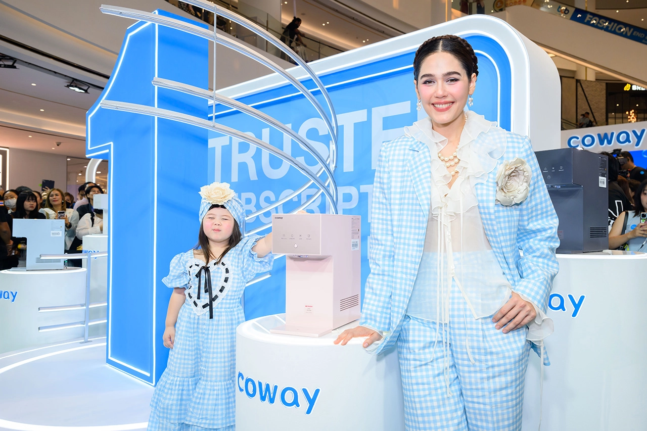 COWAY แบรนด์เครื่องกรองน้ำและเครื่องฟอกอากาศจากประเทศเกาหลีใต้ อันดับ 1 ในใจน้องเกล-แม่ชมพู่