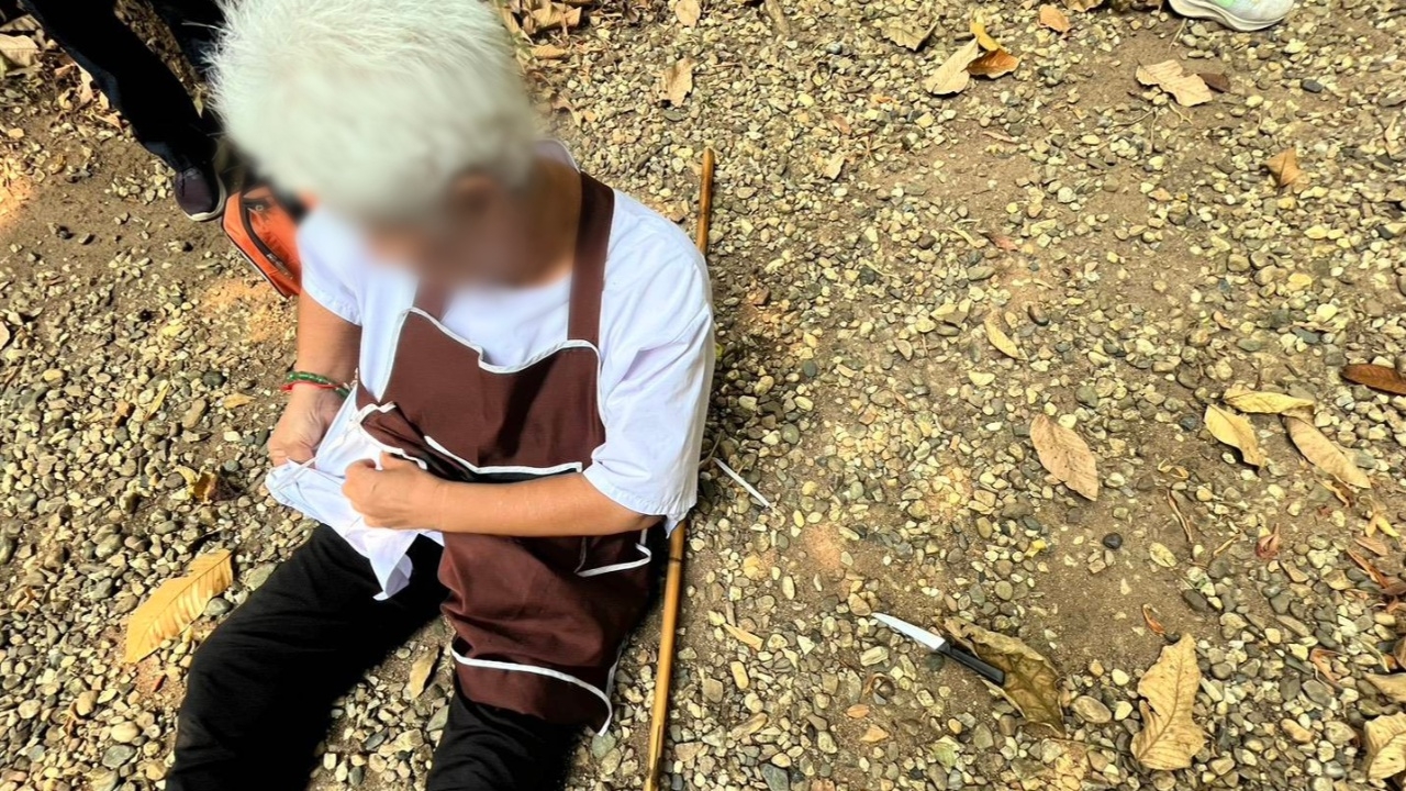 ล่าตัวคนร้ายสวมไอ้โม่ง จี้ชิงทรัพย์ แทง "ชีพราหมณ์" ในสถานปฏิบัติธรรม