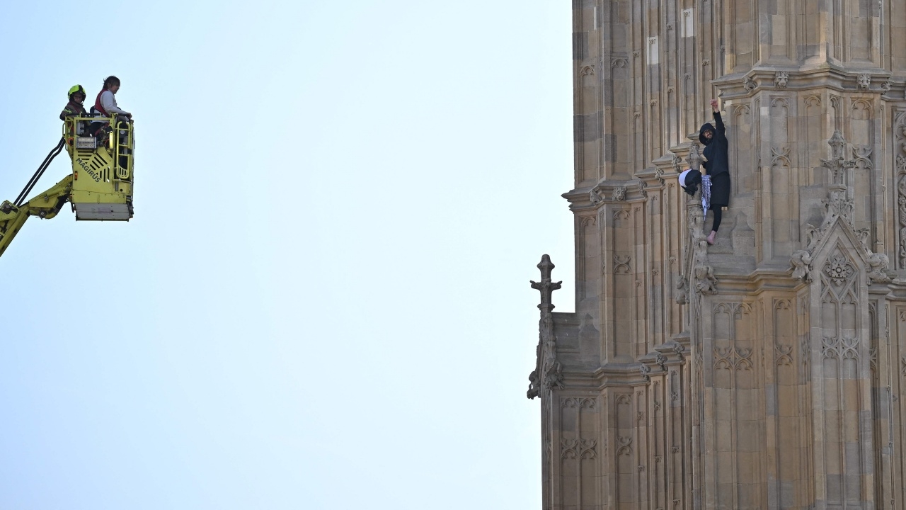 อังกฤษจับกุมชายนิรนาม ถือธงปาเลสไตน์ ปีนหอนาฬิกาบิ๊กเบน