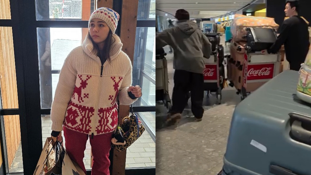 ชมพู่ อารยา กลับจากญี่ปุ่น คนโฟกัสกระเป๋าเดินทาง ของแน่นจัดเต็มมาก (คลิป)