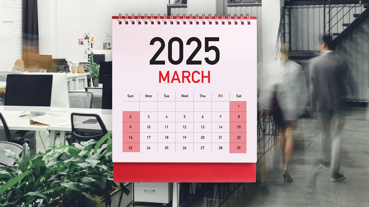 "มีนาคม" ยาว 5 สัปดาห์ ไม่มีวันหยุดนักขัตฤกษ์ เช็กวันจ่ายเงินเดือนข้าราชการ