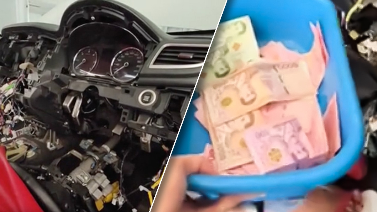 อวสานพ่อบ้านสายซ่อน เมียเอารถเข้าอู่ซ่อมแอร์ รื้อคอนโซล เจอเงินหลักหมื่น