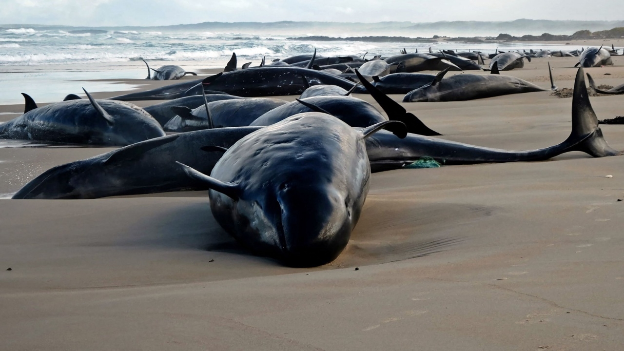 วาฬเพชฌฆาตดำกว่า 150 ตัว เกยตื้นชายหาดออสเตรเลีย