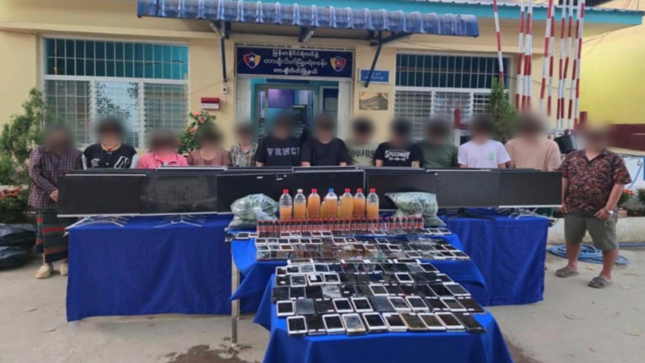 เมียนมาจับบ่อนพนันออนไลน์ หลังไทยกดดันหนัก เจอคอมพิวเตอร์-มือถือ เพียบ