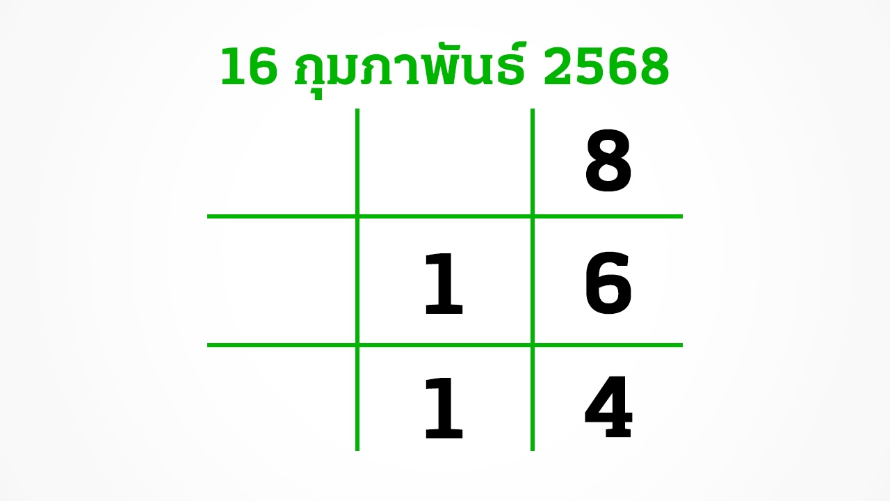 อีก 3 วันหวยออก งวดนี้สลากไม่สัญจร อย่าลืมส่อง "เลขเด็ดงวดนี้" 16/2/68