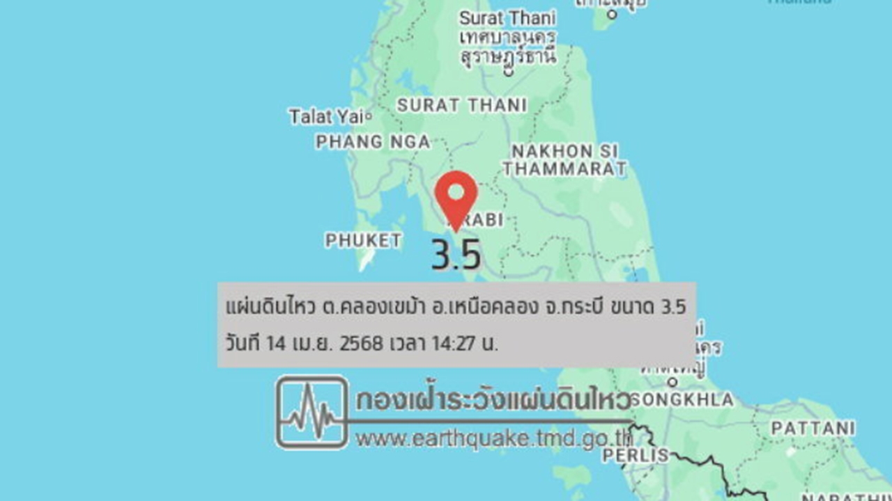 ระทึกดินไหว "กระบี่" หนีตาย ยังไม่พบเสียหาย น้ำป่าถล่ม "ลำพูน" กลืนสลด 2 พี่น้อง