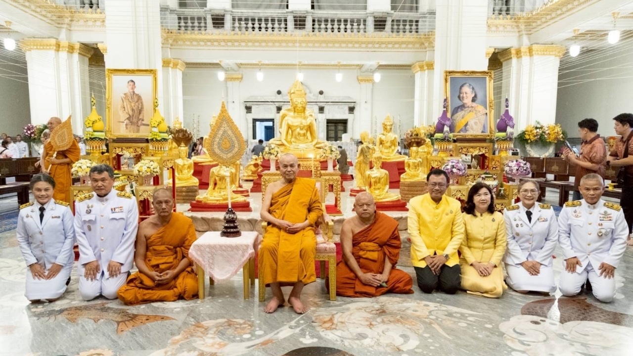"สุทธิพงษ์" ประธานฝ่ายฆราวาสพิธีเจริญพระพุทธมนต์ "ธัมมจักกัปปวัตตนสูตร" สมโภชพระพุทธโสธร