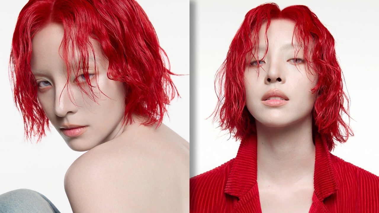 ณิชา ผมสั้นสีแดง เปลือยไหล่เผยผิวขาวเนียน ลุคนี้แซ่บเซ็กซี่แบบตะโกน