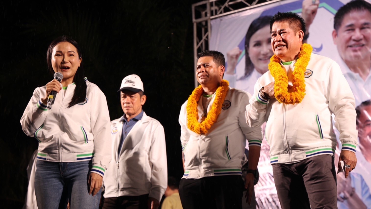 กล้าธรรมลุยฝนอ้อนคนเมืองคอน เลือก “ก้องเกียรติ” เป็น สส.นครศรีฯ เขต 8