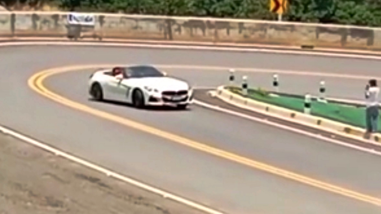 ตำรวจเตรียมเอาผิด รถหรูในคลิปดริฟต์โชว์ เข้าโค้งทางขึ้นภูทับเบิก