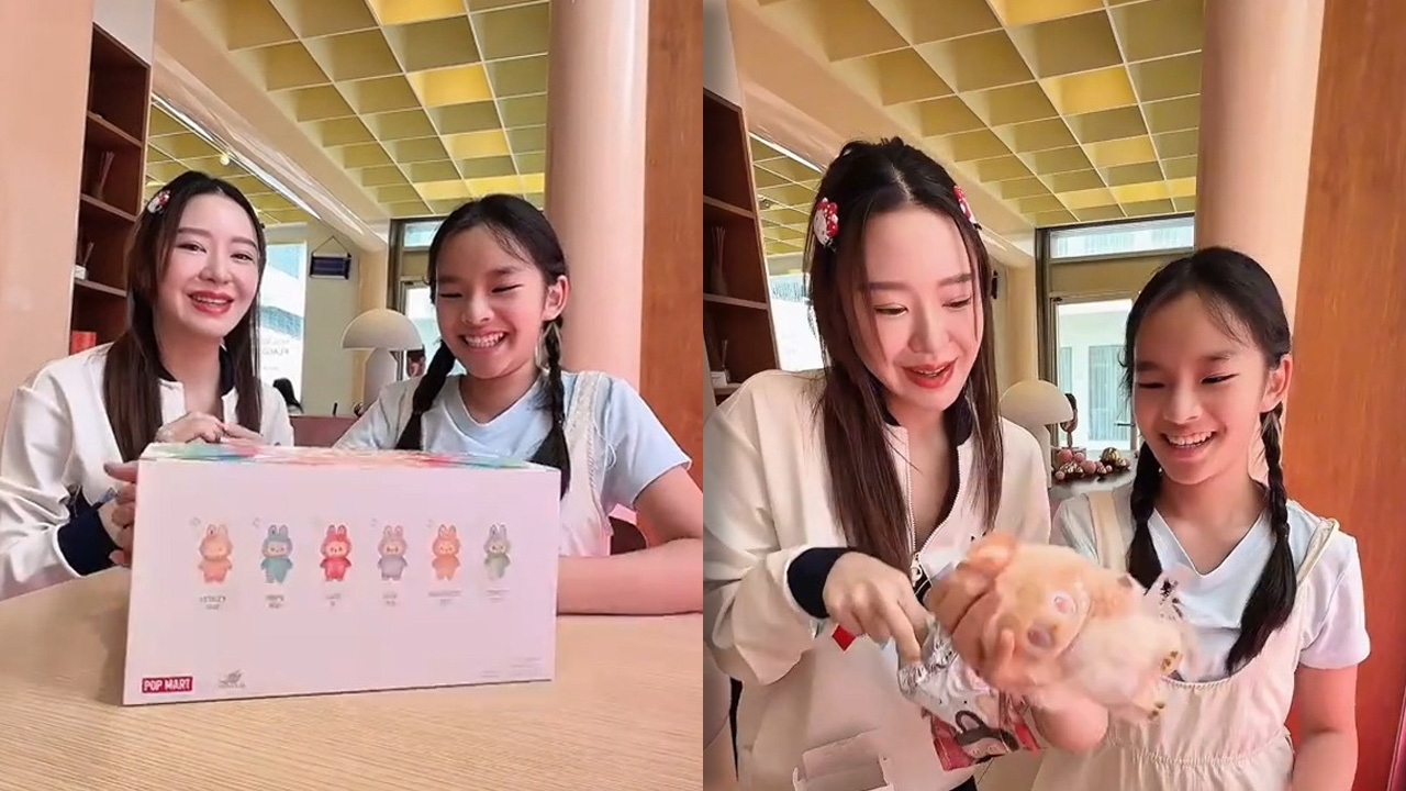 สงกรานต์ โพสต์คลิปโมเมนต์น่ารัก รีวิวกล่องจุ่มตุ๊กตากับ น้องปีใหม่-มายด์ (คลิป)