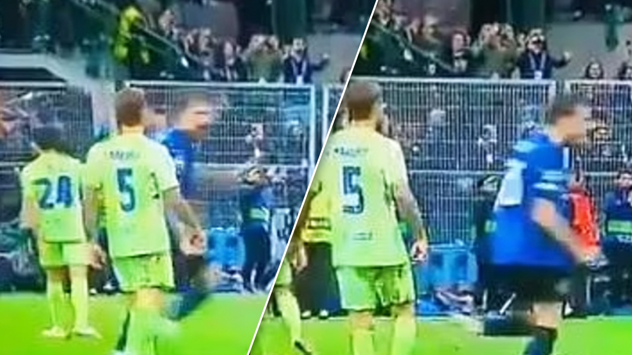 ฉาวโฉ่ UCL! มาร์ติเนซ แนวรับบาร์เซโลนา ต้องสงสัยถมน้ำลายใส่แข่งอินเตอร์ (คลิป)