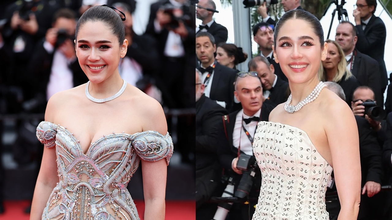 สมมงควีนส์ออฟคานส์ ชมพู่-อารยา เสิร์ฟความเป๊ะปัง เฉิดฉายทุกลุคส์บนพรมแดง