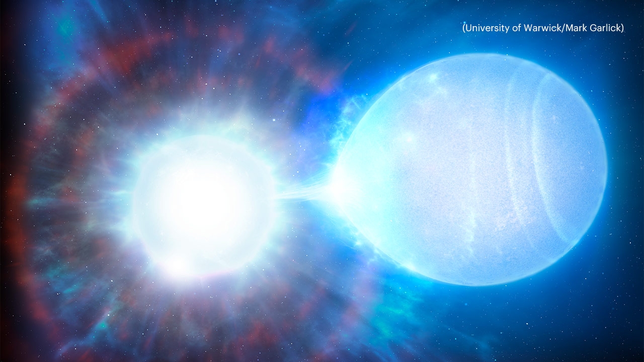 ครั้งแรก พบคู่ดาวแคระขาวก่อนเป็นซูเปอร์โนวาใกล้โลก