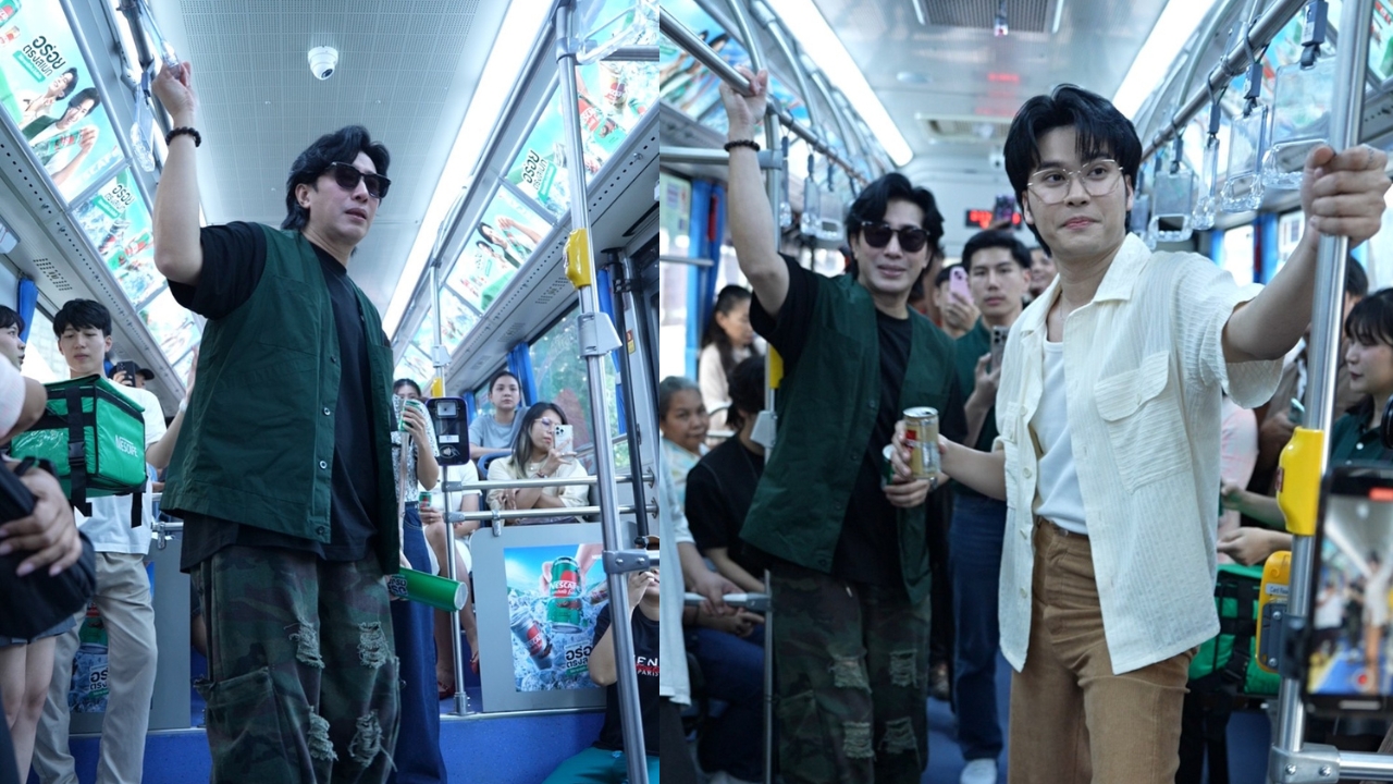 มัดรวมโมเมนต์โหนรถเมล์ฟรีสุดจึ้ง หนุ่ม กรรชัย สวมบทกระเป๋ารถเมล์