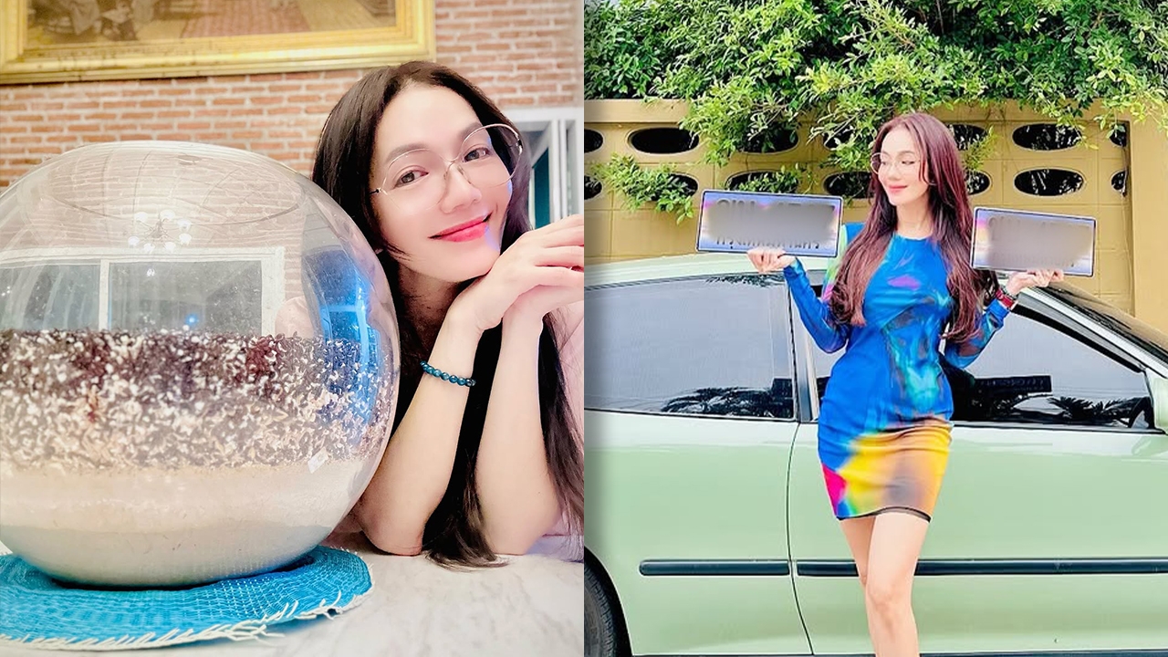 อ๋อม สกาวใจ เปิดเลขที่ได้จากน้องกระดิ่ง โชว์เลขทะเบียนรถสวยๆ