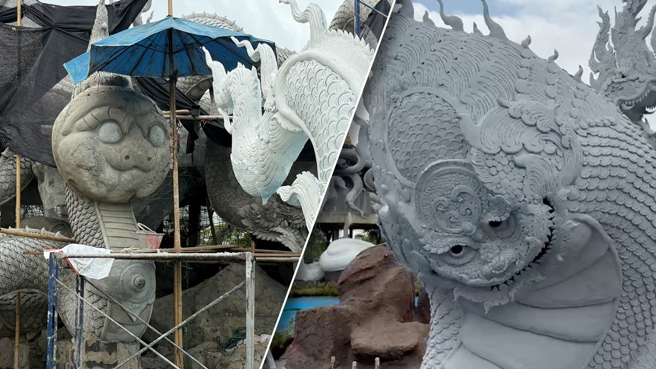 เจ้าอาวาสวัดดอนใหญ่ เผยที่มาการสร้าง "พญานาคน้อย" หน้าตาน่ารักจนกลายเป็นไวรัล