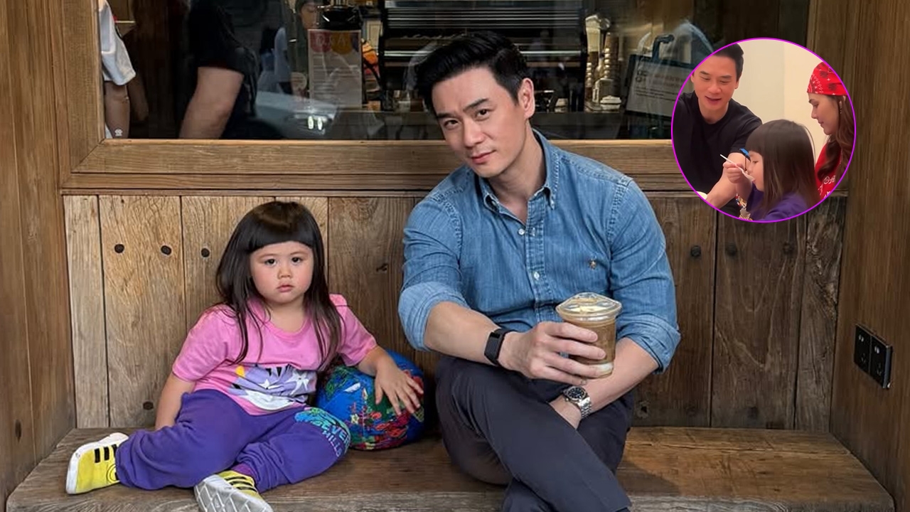 เปิดคลิป น็อต วิศรุต กินไอศกรีมกับ น้องเกล ช็อตนี้คนชมพ่อสอนลูกดีมาก