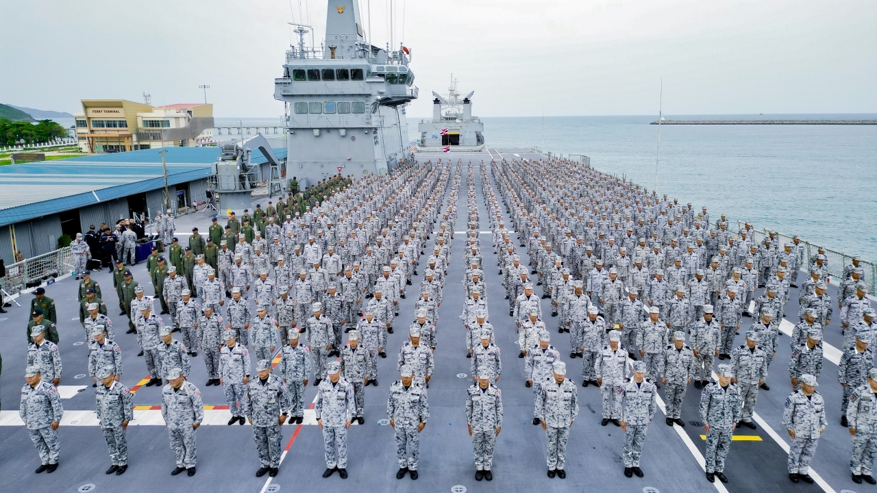 กองเรือยุทธการ เตรียมพร้อมกำลังรบทางเรือ รองรับสถานการณ์ชายแดนไทย-กัมพูชา