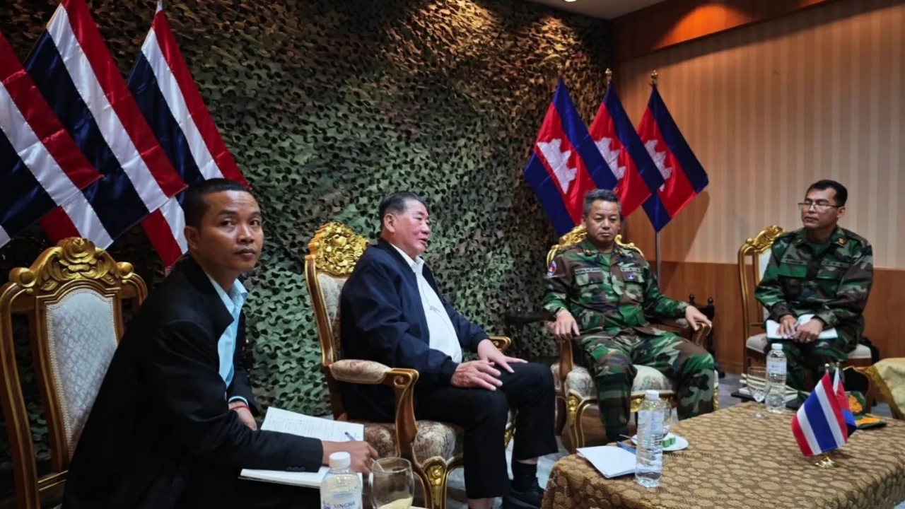 รมว.กลาโหมเขมร แถลง ได้ชี้ชัดต่อหน้า "ภูมิธรรม" ว่าจะไม่ถอนทหารออกไปเนื่องจากเป็นเขตอธิปไตยกัมพูชา