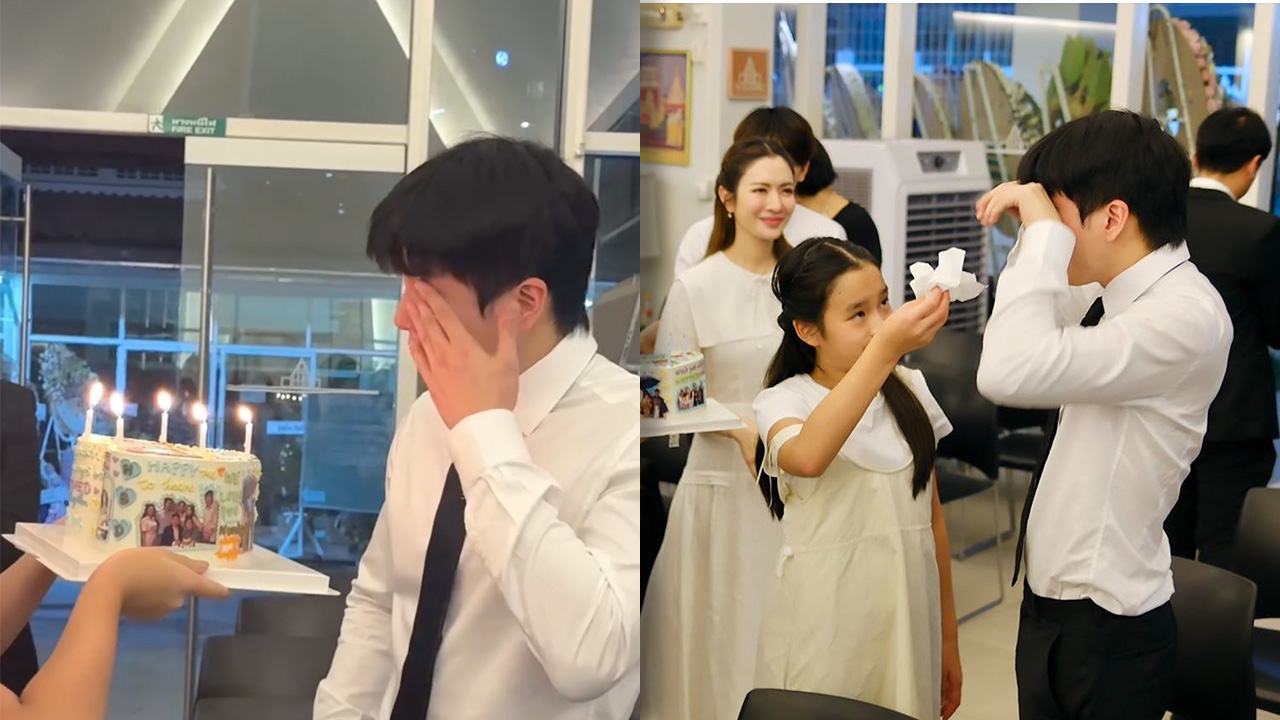 บีบหัวใจ นนกุล เป่าเค้กวันเกิด 29 ปีทั้งน้ำตา ต่อหน้ารูปคุณแม่ 