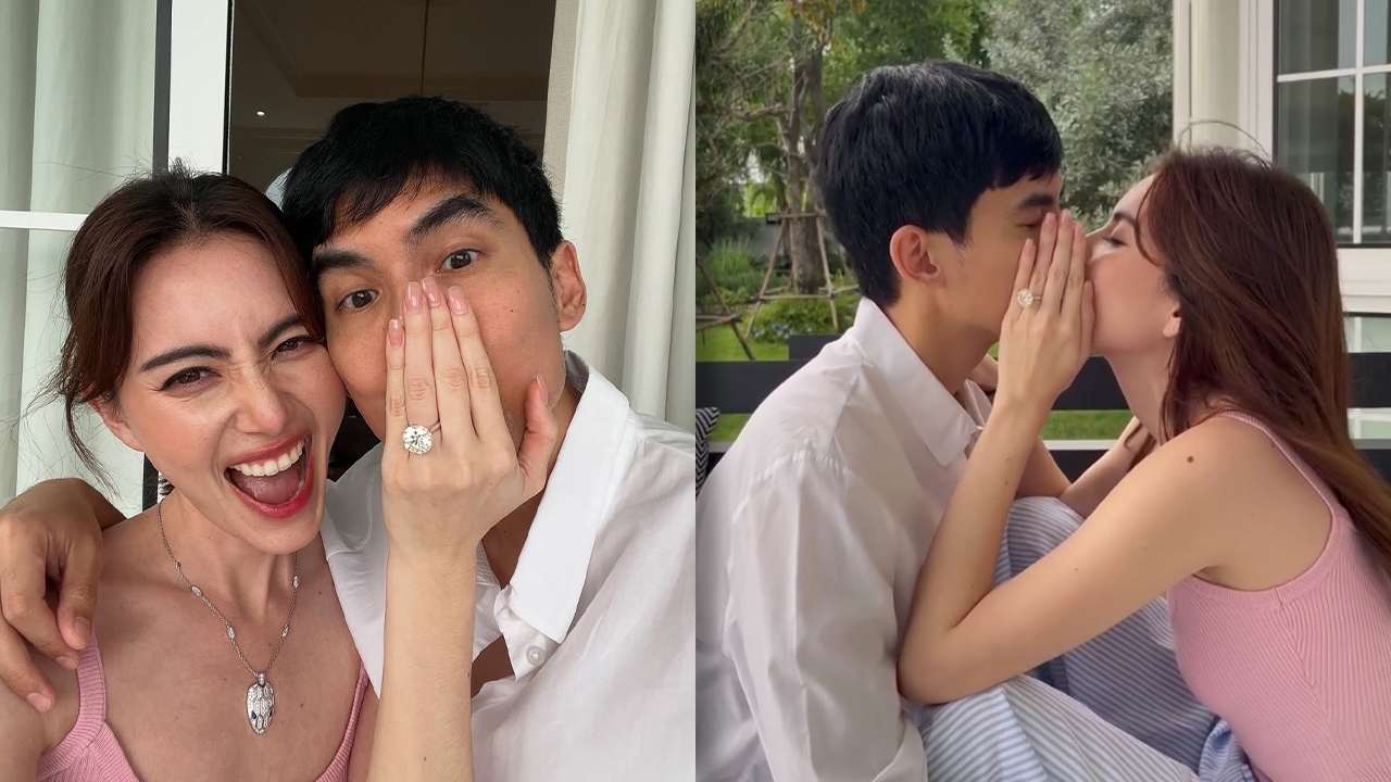 ใหม่ ดาวิกา ประกาศข่าวดี หมั้น เต๋อ ฉันทวิชช์ แหวนเพชรเม็ดใหญ่อลังการมากแม่