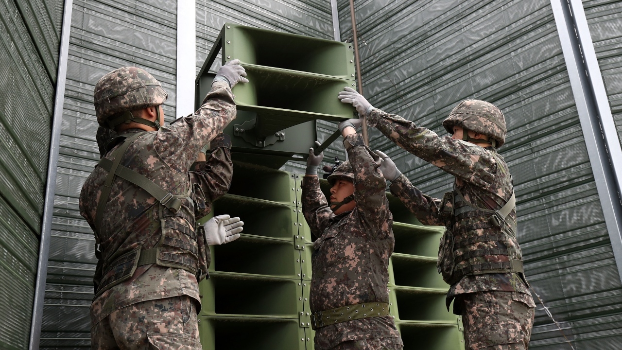 เกาหลีใต้ปิดเครื่องขยายเสียงเพื่อการโฆษณาชวนเชื่อถึงเกาหลีเหนือ