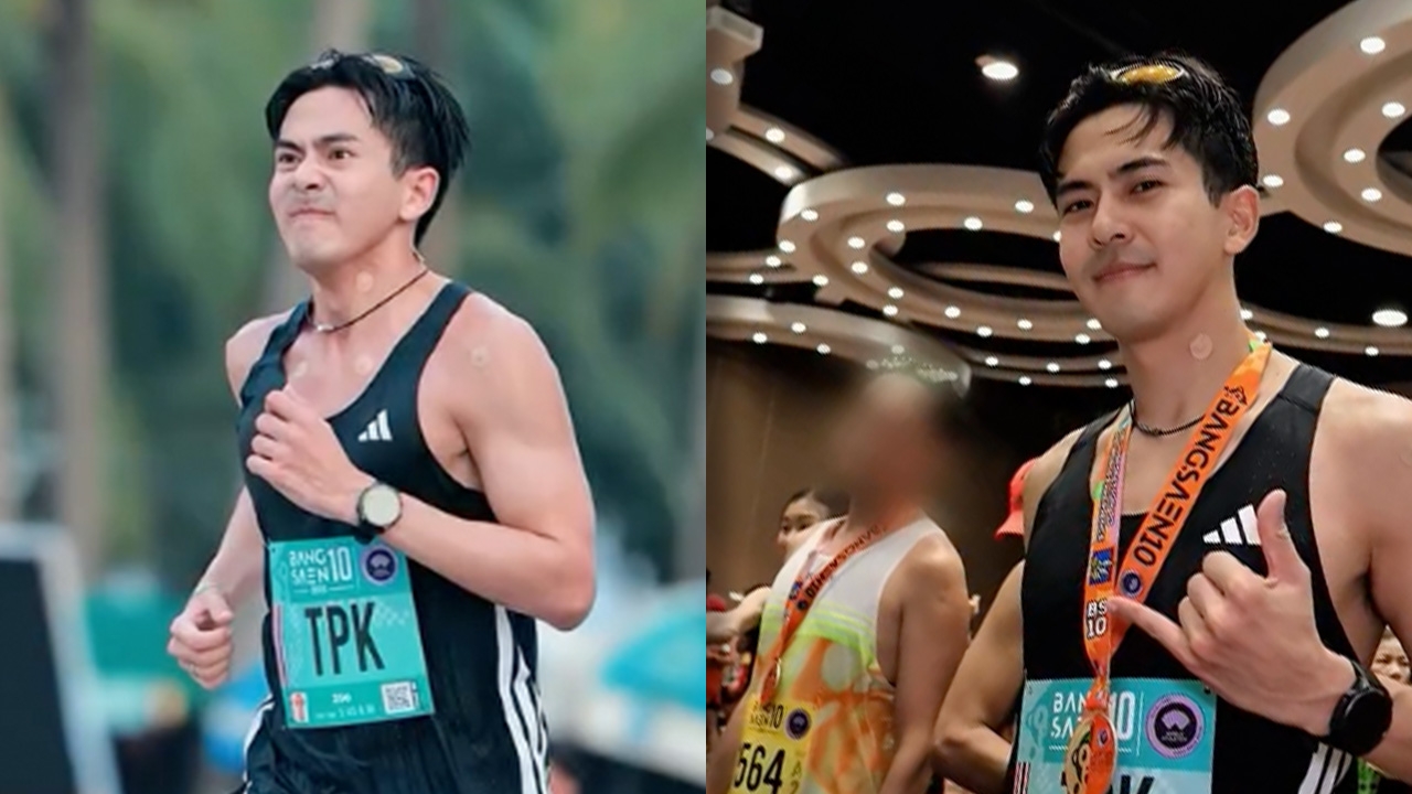 ไม่ธรรมดา เต้ย พงศกร พระเอกเจ้าลมกรด โชว์สถิติวิ่งมาราธอน ติด TOP100   