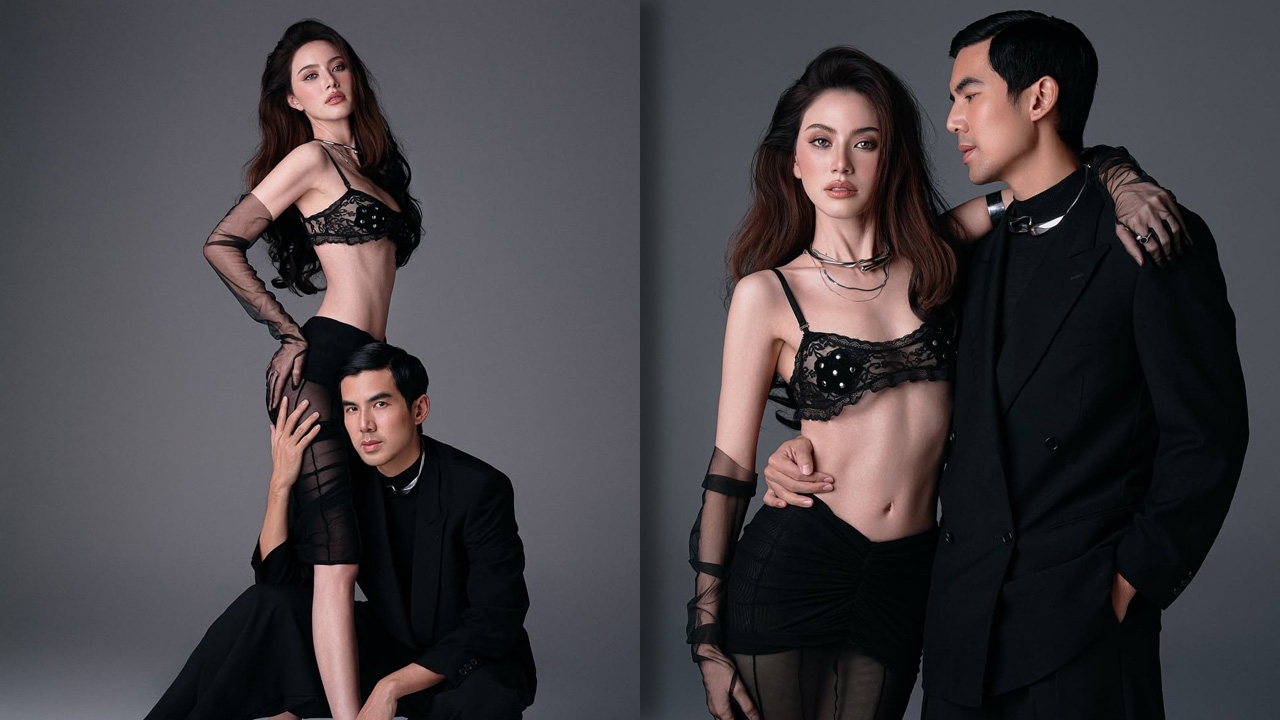 ใหม่ ดาวิกา นุ่งซีทรูสีดำถ่ายแฟชั่นกับ เต๋อ ฉันทวิชช์ รูปเซตนี้แซ่บมาก (คลิป)