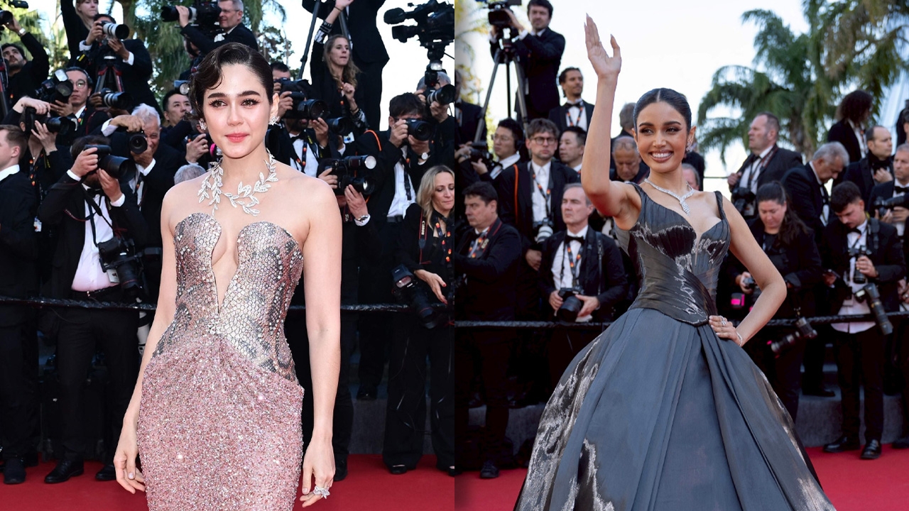 สื่อนอกเคาะแล้ว ชมพู่-วีนา ติดอันดับ 15 ชุดสุดเริ่ดบนพรมแดงคานส์ 2025 