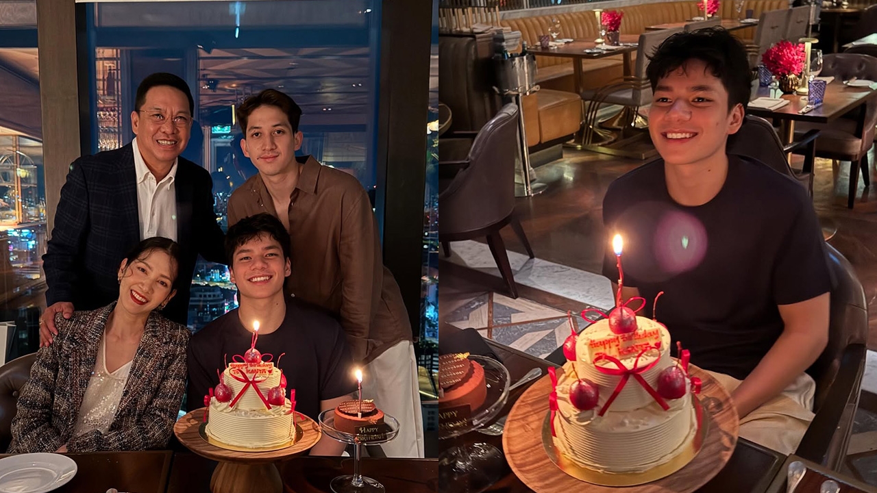 เปิดภาพ น้องกันต์ ลูกชายคนเล็ก นุสบา ฉลองวันเกิดพร้อมครอบครัว โตแล้วหล่อมาก