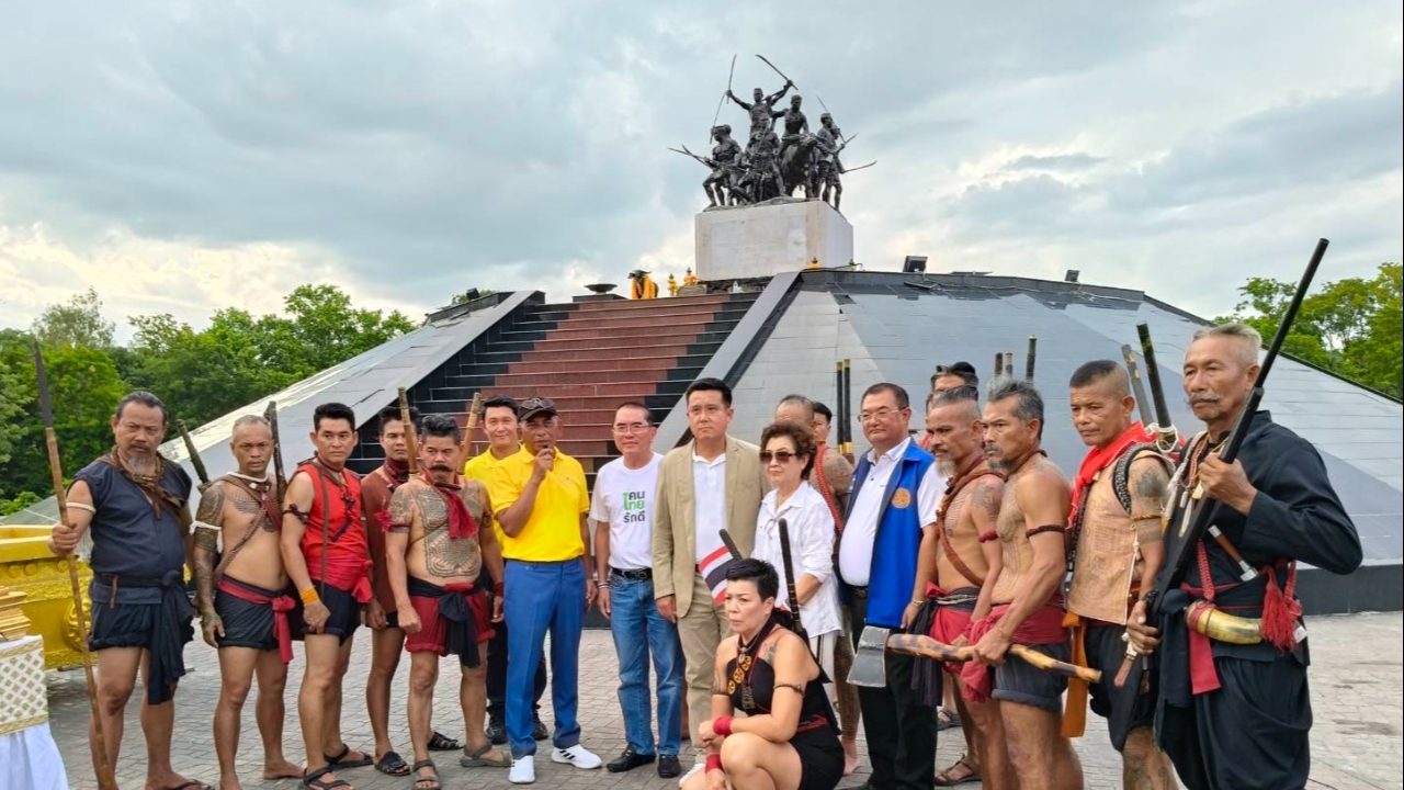 “ชัยวุฒิ” จัดบวงสรวงดวงวิญญาณวีรชนบ้านบางระจัน ขอพรปกป้องทหารไทย