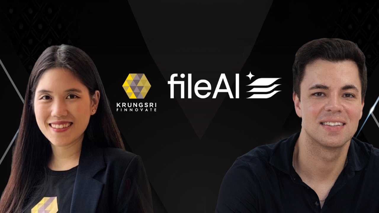กรุงศรี ฟินโนเวต ประกาศลงทุนใน fileAI ผู้นำระบบทำงานอัตโนมัติด้วย AI เปลี่ยนผ่านสู่องค์กรอัจฉริยะ