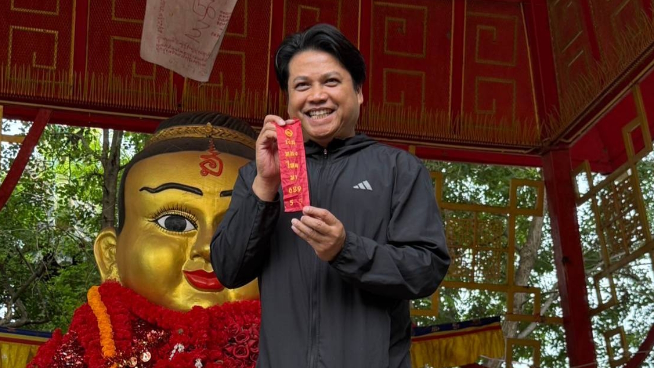 ส่อง "เลขเด็ด" หางประทัดมงคล นักร้องดังขอพรอาศรมฤาษีเณร งวด 1/7/68