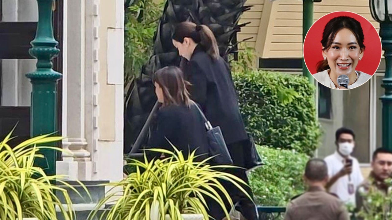“เอม พินทองทา” ขึ้นตึกไทยคู่ฟ้า หาน้องสาว หลังศาลรัฐธรรมนูญ สั่งให้หยุดปฏิบัติหน้าที่