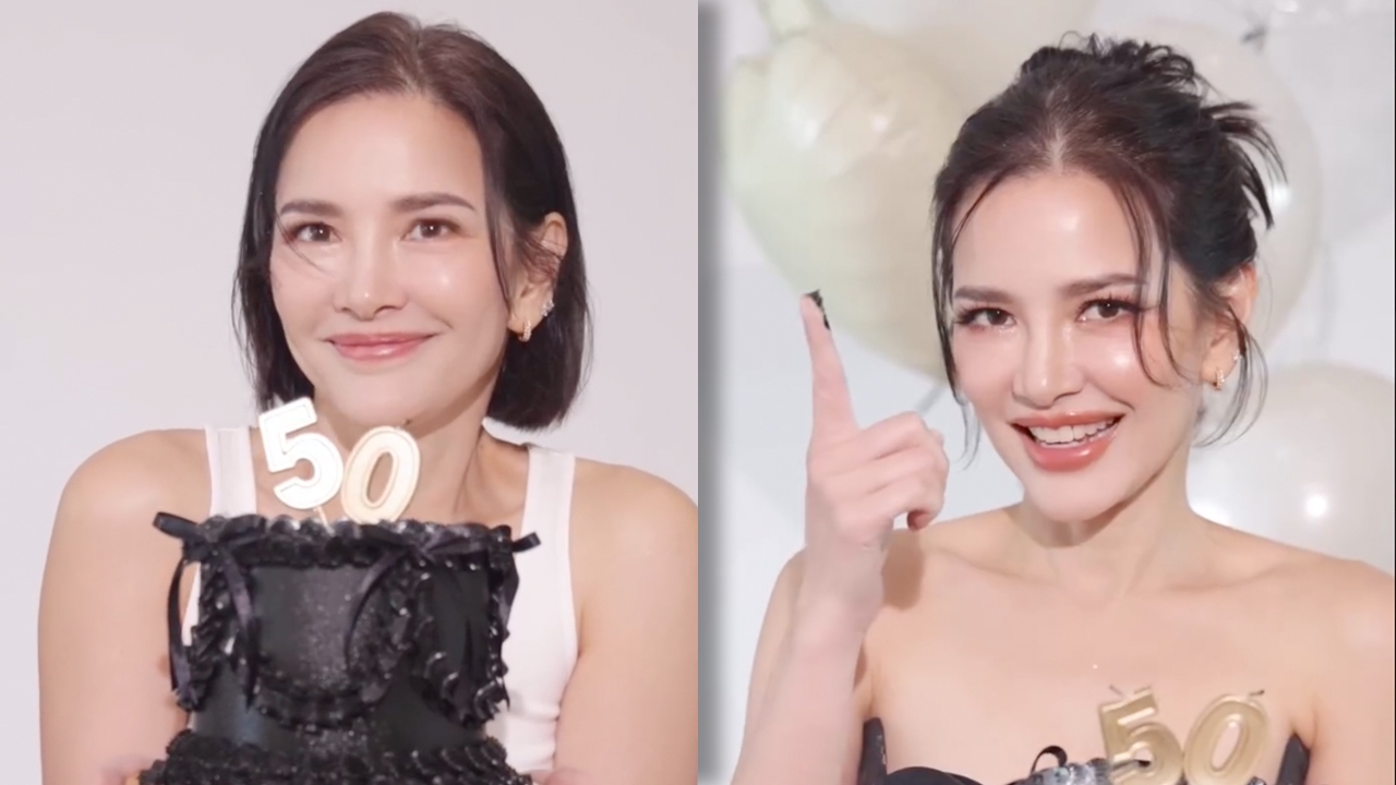 อ้อม พิยดา ฉลองวันเกิดอายุครบ 50 ปี สวยปังหน้าเด็กแทบลืมอายุจริง (คลิป)