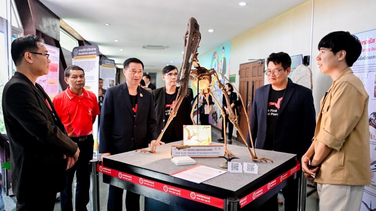 ค้นพบ "เทอโรซอร์" สัตว์เลื้อยคลานบินได้ ตัวแรกของไทย อายุ 130 ล้านปี 