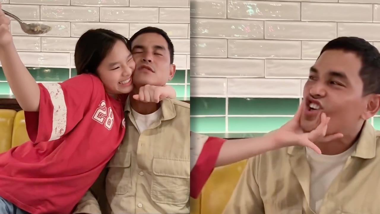 น้องปีใหม่ รีวิวอาหารกับ พ่อสงกรานต์-น้ามายด์ เห็นแล้วน่ารักโมเมนต์พ่อลูก