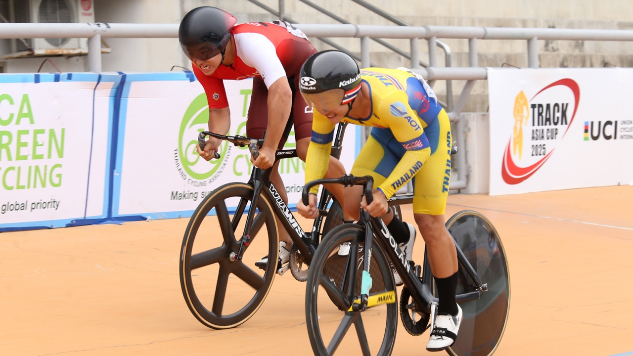 “สิรวิชญ์” คว้าทองสปรินท์รุ่นเยาวชน “จาย” คว้าเหรียญเงิน  ทีมชาติไทยได้ถ้วยคะแนนรวมอาเซียน