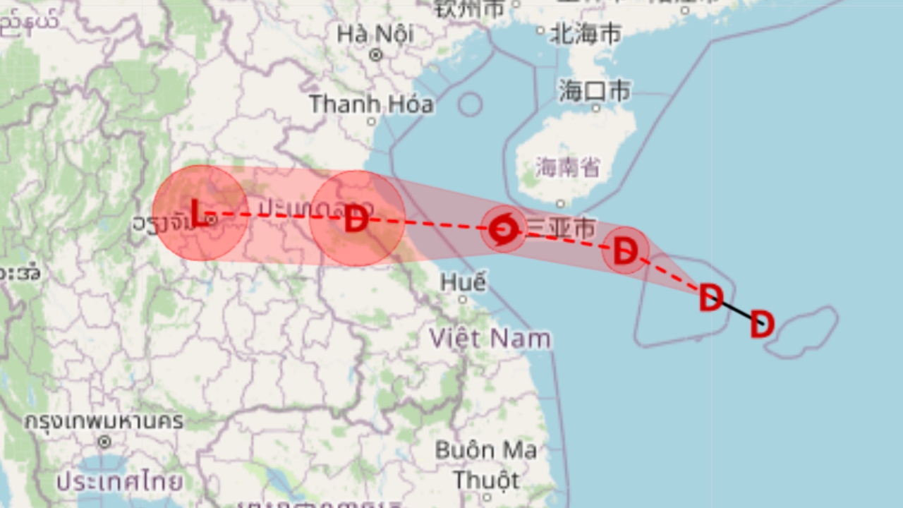 ประกาศฉบับ 1 เตือน "พายุดีเปรสชัน" มีแนวโน้มทวีกำลังเป็น "พายุโซนร้อน" กระทบไทย