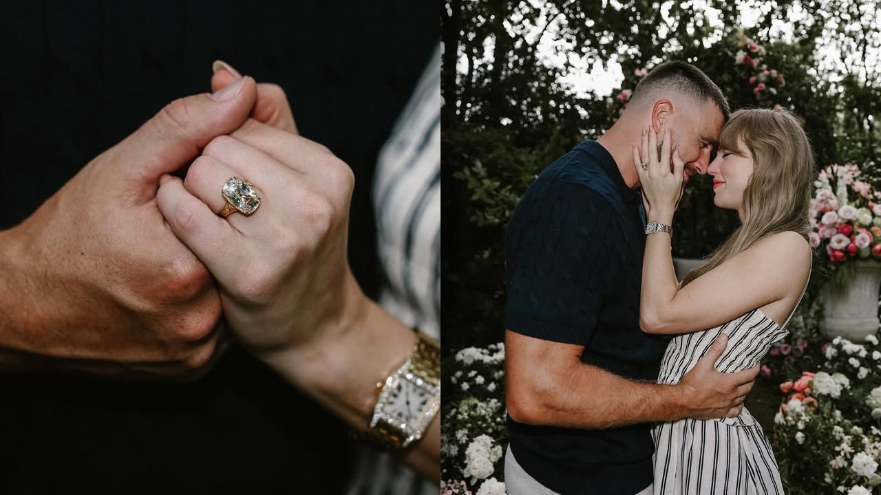 เทย์เลอร์ สวิฟต์ โพสต์ภาพหวาน ทราวิส เคลซี ในไอจี ประกาศข่าวดีหมั้นแล้ว