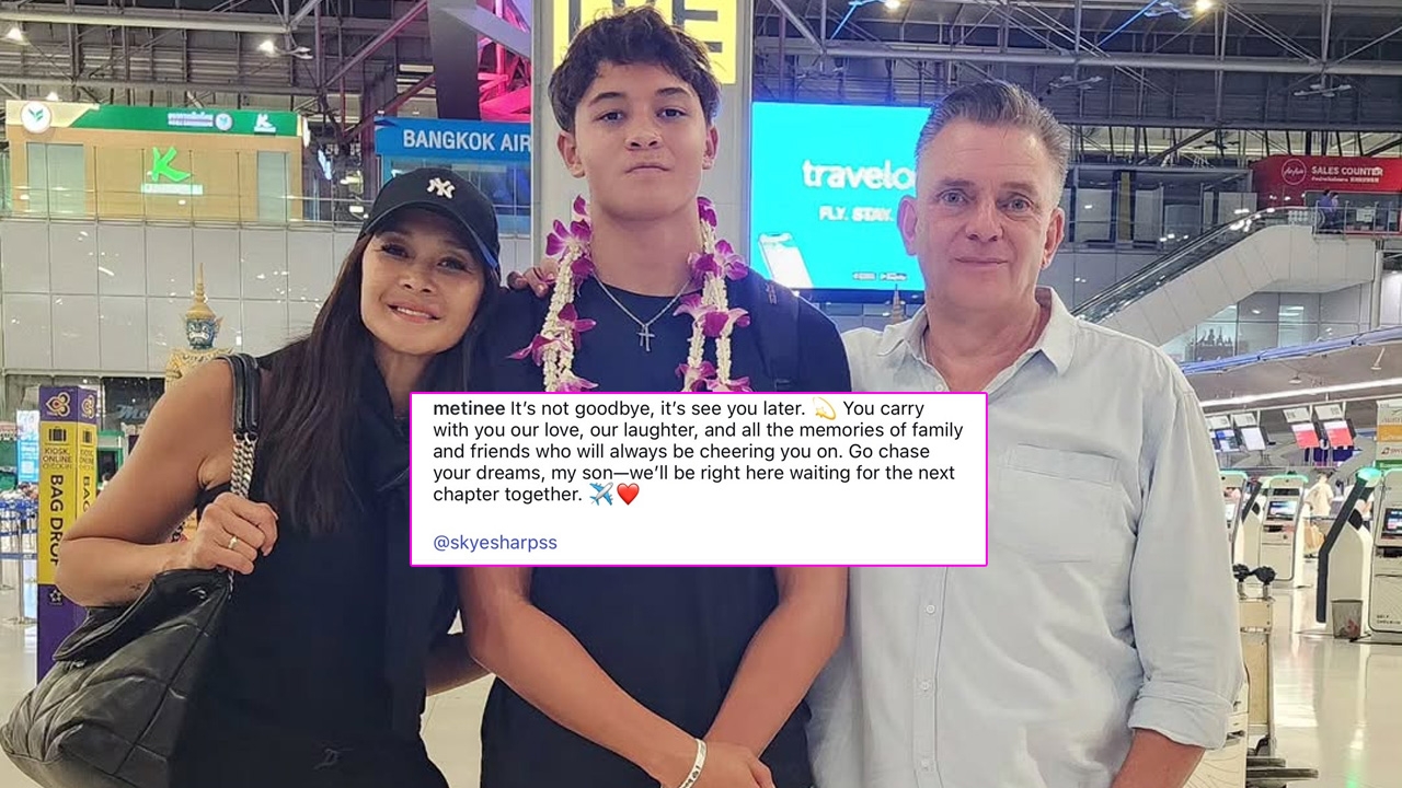 ลูกเกด เมทินี เผยภาพอบอุ่น อดีตสามีมาร่วมส่ง น้องสกาย บินลัดฟ้าทำตามฝัน