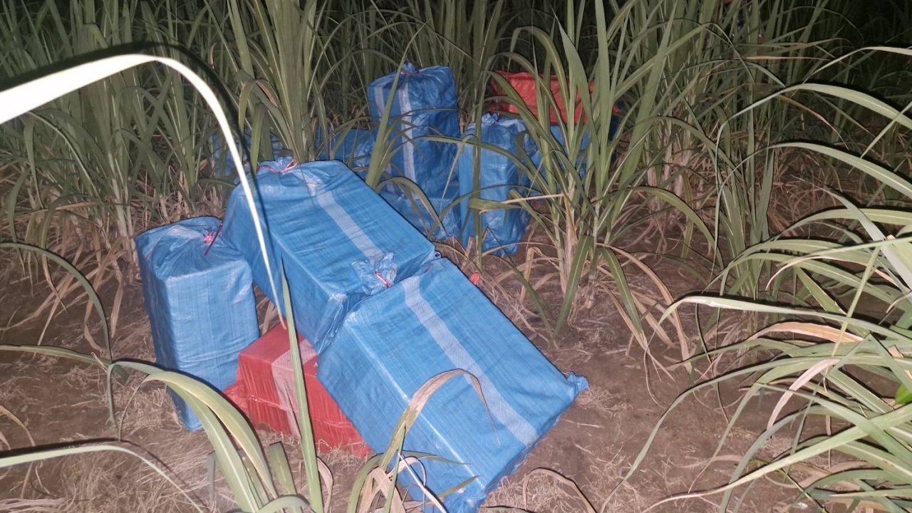 กองกำลังบูรพา ตรวจยึดบุหรี่เถื่อนลอตใหญ่ ซุกในไร่อ้อย ริมชายแดนไทย-กัมพูชา